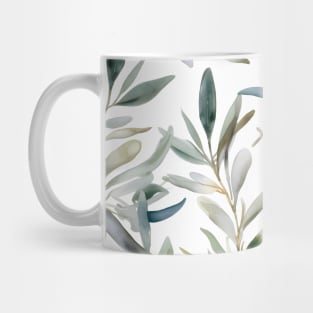 Watercolor Olive Leaves Mug